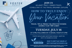 Foster Group Women's Travel Event | July 16, 2024